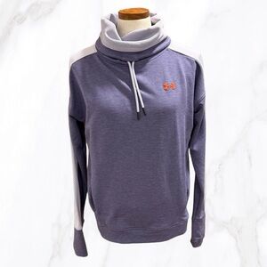 Under Armour Women’s Purple Mockneck‎ Kangaroo Pocket Sweatshirt, Size M